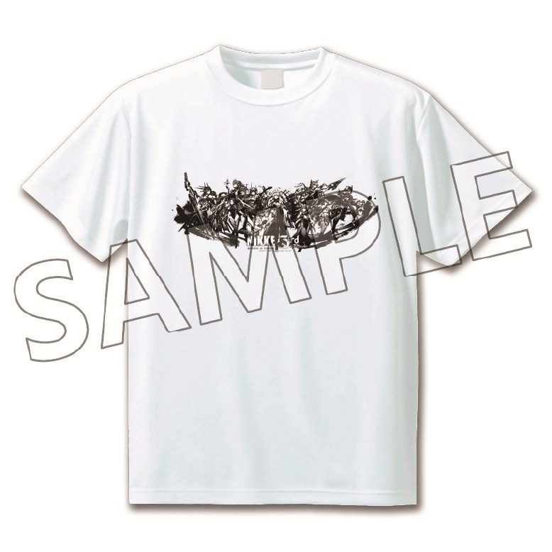 【굿즈-티셔츠】 승리의 여신: 니케 3주년 기념 티셔츠 화이트 XL