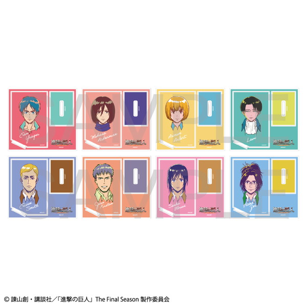 【굿즈-아크릴스탠드】 진격의 거인 B8 Art make 트레이딩 카드 아크릴스탠드