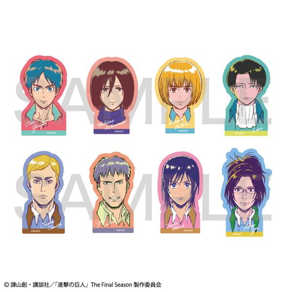 【굿즈-스티커】 진격의 거인 Art make 스티커 세트
