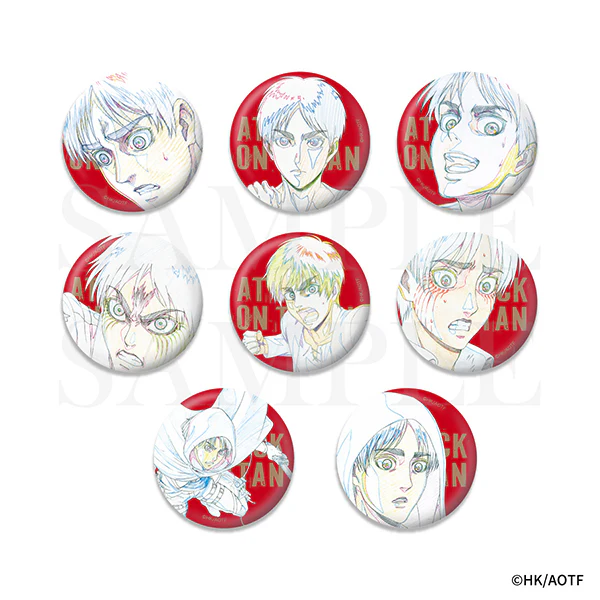 【굿즈-뱃지】 진격의 거인 B8 격동 Key:prime 에렌 확정 랜덤 캔뱃지