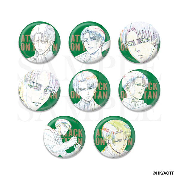 【굿즈-뱃지】 진격의 거인 B8 격동 Key:prime 리바이 확정 랜덤 캔뱃지