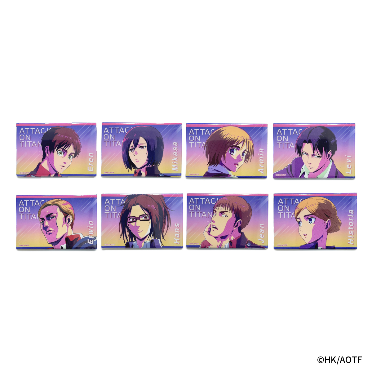 【굿즈-뱃지】 진격의 거인 B8 TWILIGHT 랜덤 스퀘어 캔뱃지