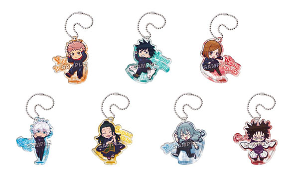 【굿즈-키홀더】 주술회전 B7 푱코레 전투 아크릴키홀더 (랜덤)