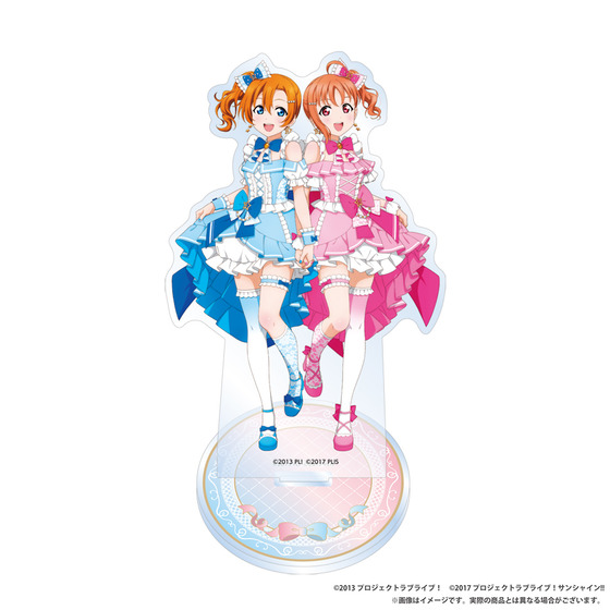 【굿즈-아크릴스탠드】 러브라이브!&times;러브라이브! 선샤인!! (&mu;'s) 아크릴스탠드【&mu;'s&times;Aqours】 코사카 호노카&times;타카미 치카