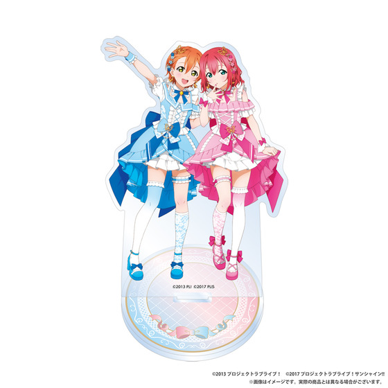 【굿즈-아크릴스탠드】 러브라이브!&times;러브라이브! 선샤인!! (&mu;'s) 아크릴스탠드【&mu;'s&times;Aqours】 호시조라 린&times;쿠로사와 루비