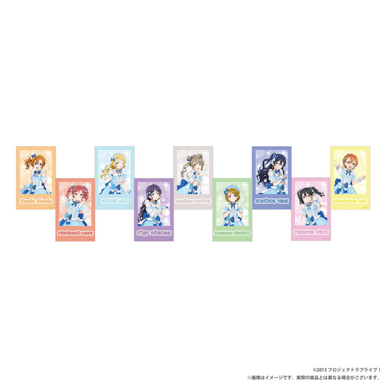 【굿즈-카드】 러브라이브!&times;러브라이브! 선샤인!! (&mu;'s) 트레이딩 포토풍 카드【&mu;'s】 (전9종&middot;랜덤9개입)