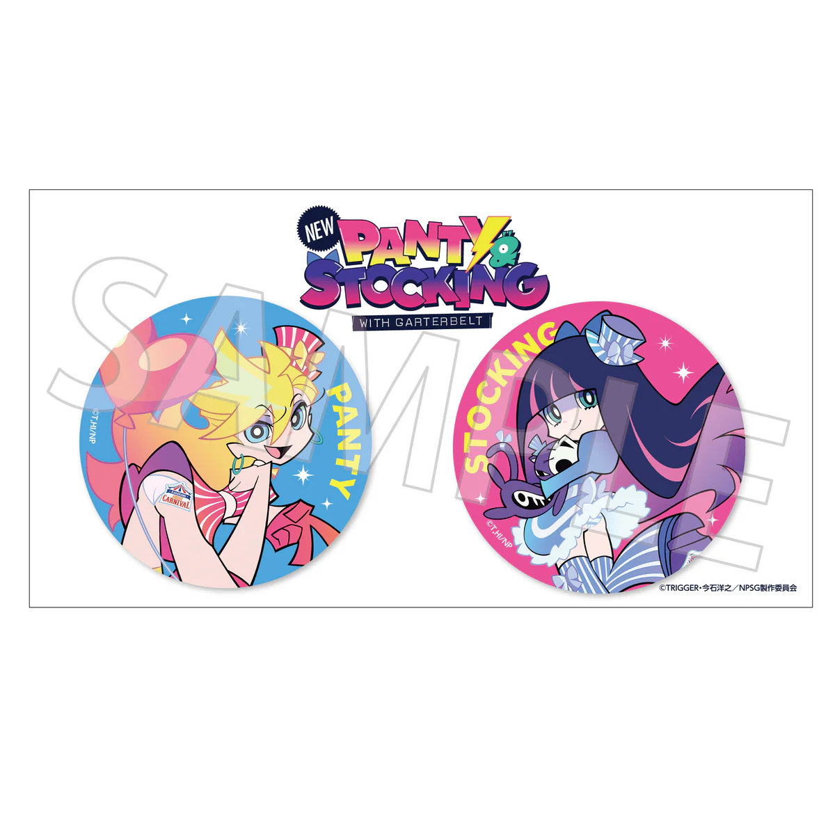 【굿즈-뱃지】 New PANTY ＆ STOCKING with GARTERBELT 캔뱃지 세트 CARNIVAL ver.