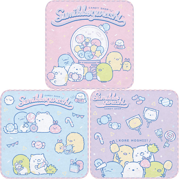 【굿즈-타월】 스미코구라시 HAPPY SCHOOL/미니 타월 3장 세트A