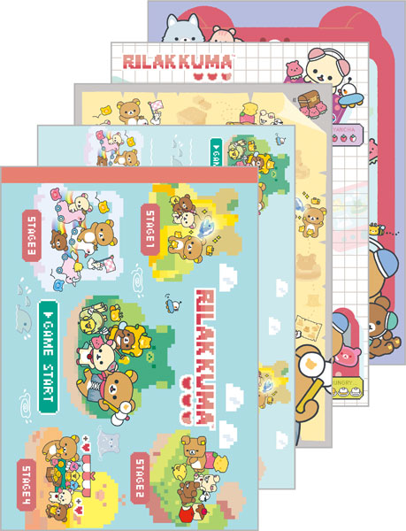 【굿즈-메모장】 RK 리락쿠마 게이밍 테마 메모패드 B