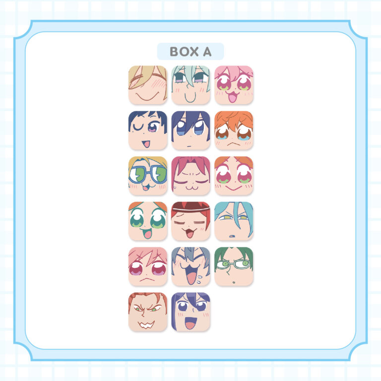 【굿즈-캔뱃지】 앙상블 스타즈!! 오오카와 부쿠부 콜라보 귀요미 뱃지-A 박스 (PACK)(랜덤)