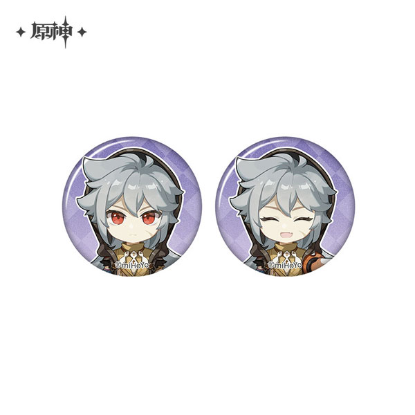 【굿즈-뱃지】 원신 즐거운 시간을 사진으로 남기기 시리즈 미니 캔뱃지 세트 레이저