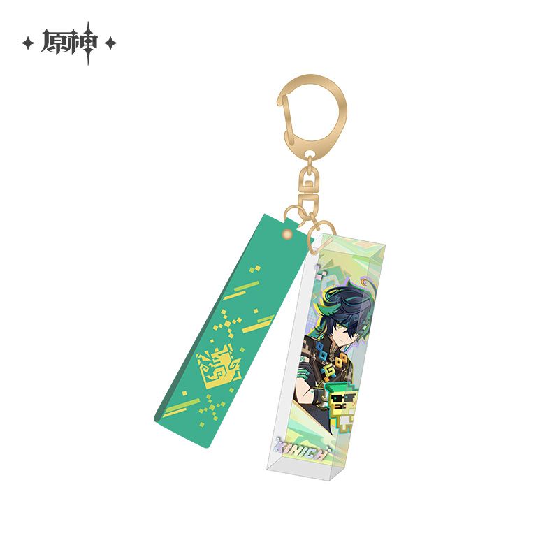 【굿즈-키홀더】 원신 영웅의 인증 시리즈 아크릴 스트랩 키홀더 키니치