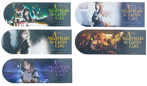 【굿즈-색지】 리버스: 1999 CG홀로그램 티켓 세트(5매입) 그린 레이크 앨범 오싹오싹한 추억