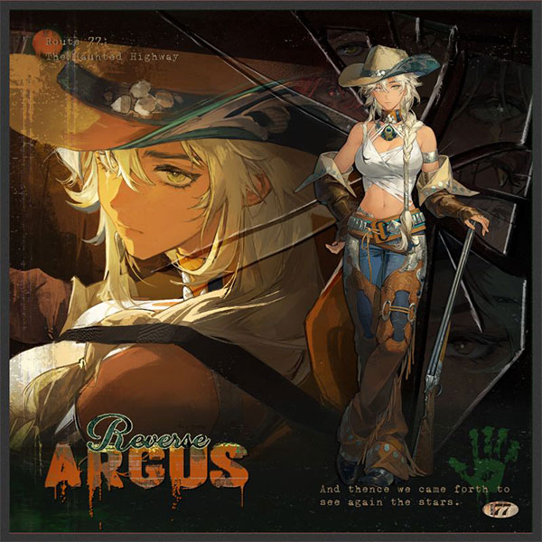 【굿즈-색지】 리버스:1999 밤 중의 방문자 캐릭터 색지 아르고스