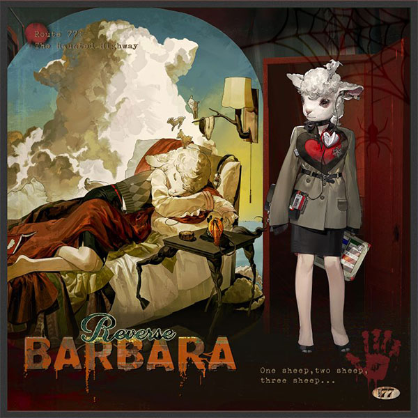 【굿즈-색지】 리버스:1999 밤 중의 방문자 캐릭터 색지 바바라