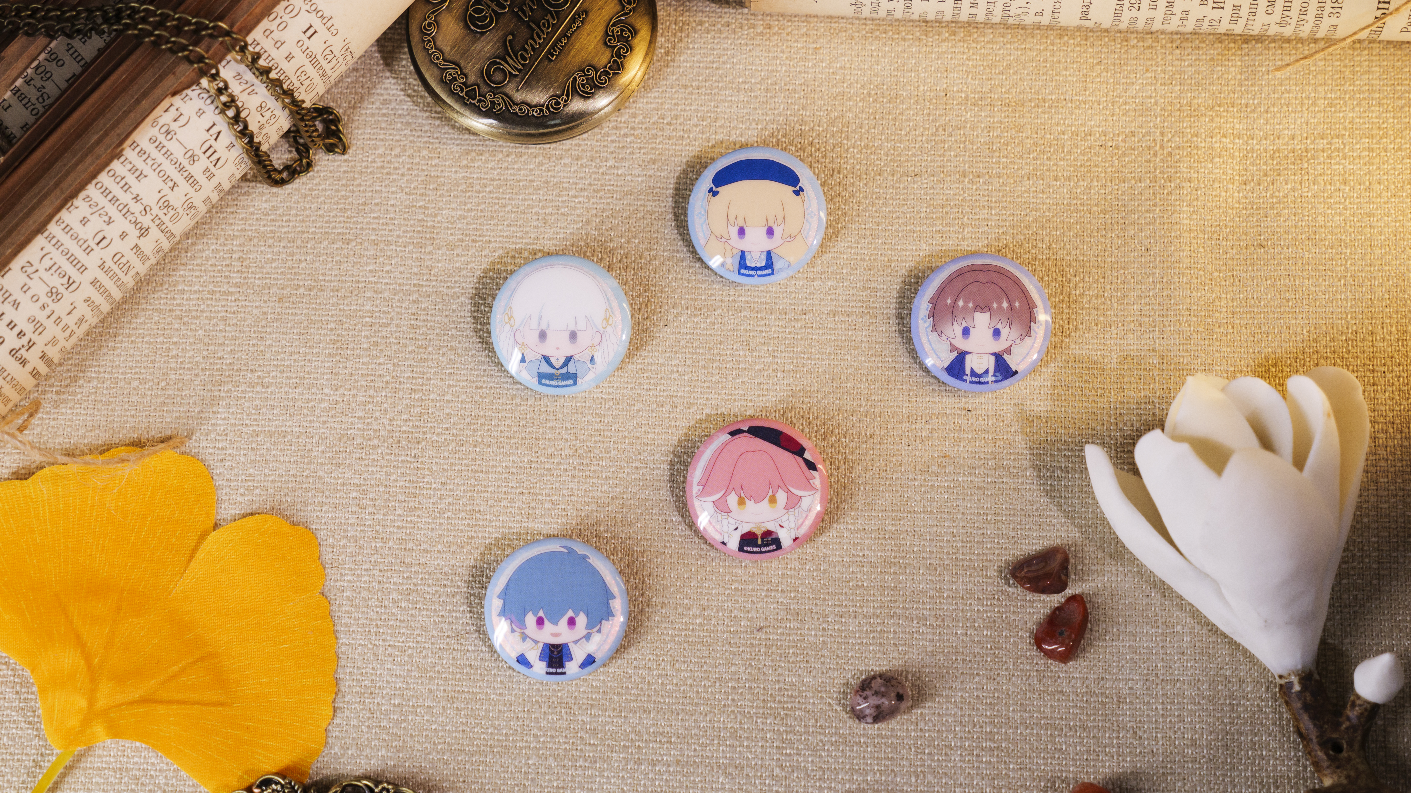 【굿즈-뱃지】 명조 기몽환영 시리즈 SD 미니 캔뱃지 세트