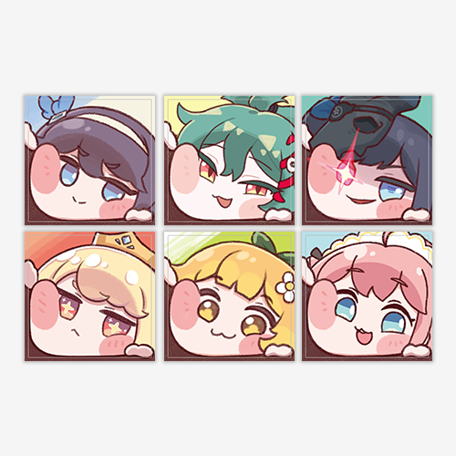 【굿즈-스티커】 <트릭컬: 리바이브> 리무버블 빅 데코 스티커 6종