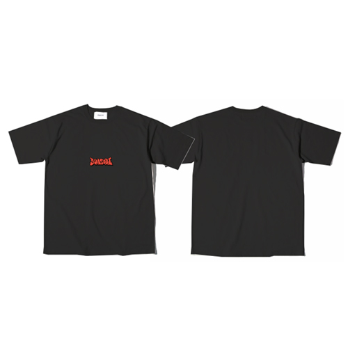 【굿즈-티셔츠】 YOASOBI - Graffiti 로고 티셔츠 (Black) / XL사이즈