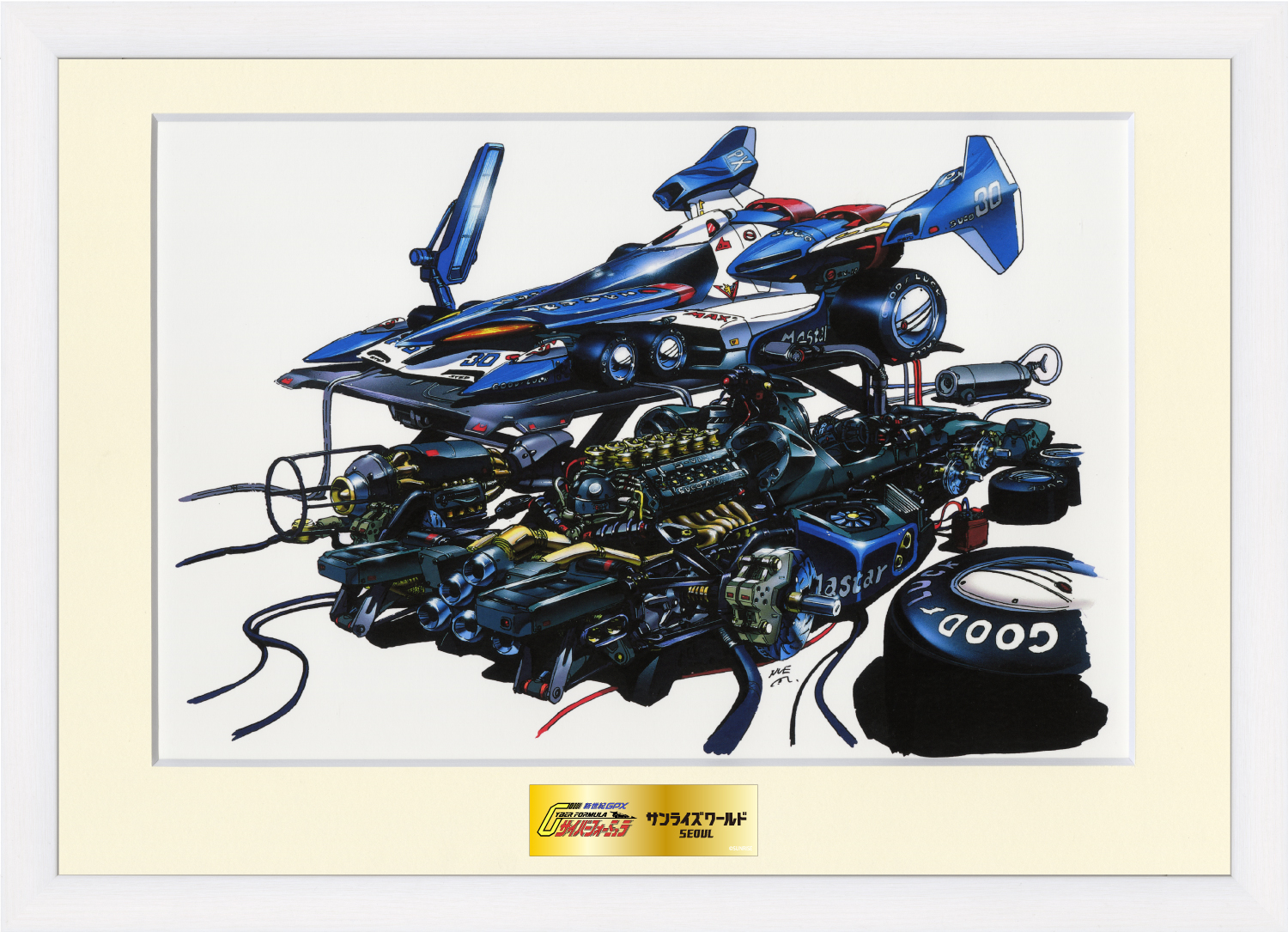 【굿즈-복제원화】 선라이즈 월드 SEOUL 신세기 사이버 포뮬러 복제원화