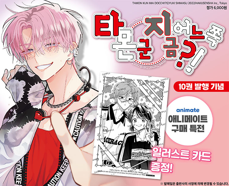 【국내서적-코믹스】 타몬 군 지금 어느 쪽?! (10) ★한정판★
