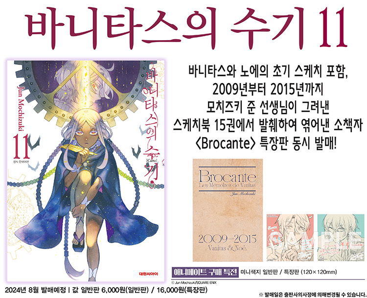 【국내서적-코믹스】 바니타스의 수기 (11)